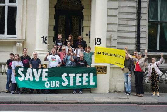 Tata Steel Protest in London